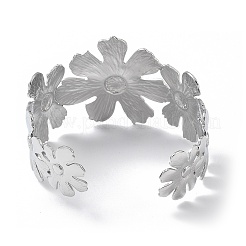 Bracelets manchettes en acier inoxydable 304 pour femmes&nbsp;BJEW-Z078-01P