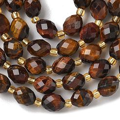 Натуральный красный тигровый глаз бисер пряди G-F809-A18-01