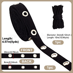 5 ярд хлопчатобумажных лент со стальными люверсами&nbsp;OCOR-GA0002-18C