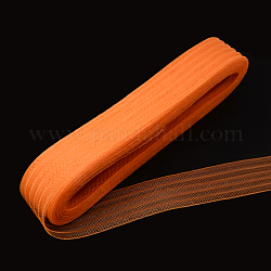 Сетка ленту, пластиковый сетчатый шнур, темно-оранжевый, 4.5 см, о 25 ярдов / пачка
