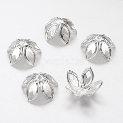 Iron Bead Caps, Silver Color Plated, 18mmx8mm, hole: 2mm, about 20pcs/10g