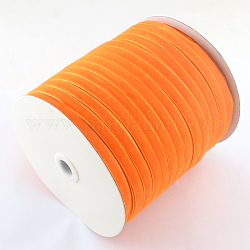 Ruban de velours simple face de 3/8 pouce, orange, 3/8 pouce (9.5 mm), environ 200yards / rouleau (182.88m / rouleau)