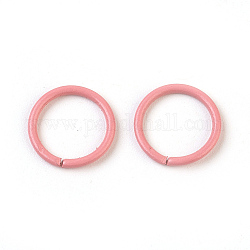 Eisen offenen Ringe springen, rosa, 18 Gauge, 10x1 mm, Innendurchmesser: 8 mm