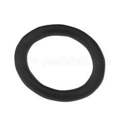 Gummi-O-Ring-Anschlüsse, Verknüpfung Ring, Schwarz, 16x2 mm, Innendurchmesser: 12 mm