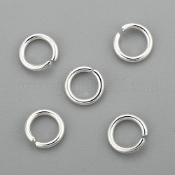 Anillos de salto de 304 acero inoxidable, anillos del salto abiertos, plata, 7x1.2mm, diámetro interior: 5 mm