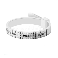 Ringmaß-Messwerkzeug aus Kunststoff, Fingermessgürtel, weiß, 11.5 cm