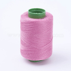 Полиэфирные нитки для ткани или дий ремесла, розовый жемчуг, 0.1 мм, 400м / рулон (437.44yards / рулон), 10 рулонов / мешок
