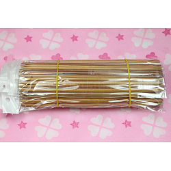Bamboo Knitting Needles, Crochet Hooks, Double Pointed Carbonized Sweater Needle Weave Craft, BurlyWood, 200mm, 5pcs/bag, 15bag/set