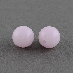 Perles en acrylique de gelée d'imitation, ronde, lilas, 8mm, Trou: 1.5mm, environ 1700 pcs/500 g