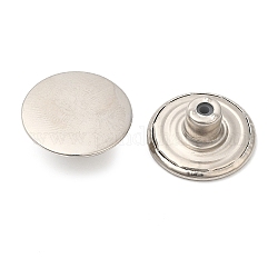 ジーンズ用合金ボタンピン  航海ボタン  服飾材料  ラウンド  プラチナ  20mm