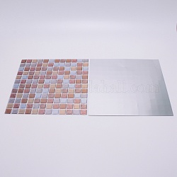 Haustier-Mosaik-Aufkleber schälen und kleben Fliese Backsplash Tapeten, für Heimdekoration oder Basteln, Viereck, Farbig, 236x236x1 mm