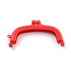 Candy Color Plastic Bag Handles, for Bag Straps Replacement Accessories, Arc, Red, 6x9.5x1.2cm