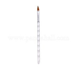 Pennelli per sculture di nail art, Manico acrilico a spirale 3d, pennelli per dipingere, chiaro, 17x0.65cm, pennino: 1.6 cm