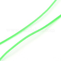 Korean Elastic Crystal Thread, Jewelry Beading Cords, Stretch Bracelet String, Round, Spring Green, 0.6mm, about 1093.61 yards(1000m)/roll