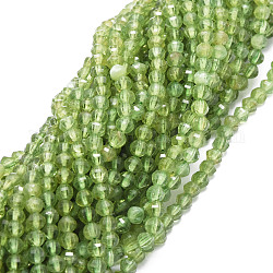 Natürliche Apatit Perlen Stränge, facettiert, Rondell, 4 mm, Bohrung: 0.7 mm, ca. 99 Stk. / Strang, 15.08'' (38.3 cm)