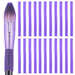 Gorgecraft 100 pezzo di protezione per pennelli per trucco a rete, porpora, 12x1x0.15cm, circa 100pcs/scatola