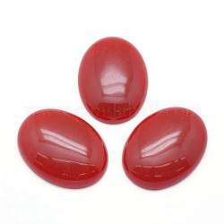 Cabochon di diaspro rosso naturale, ovale, 40x30x7.5~8mm