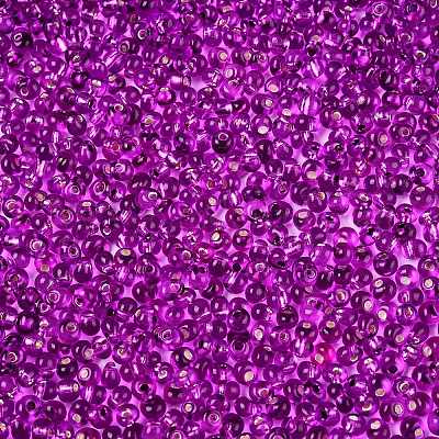 6/0 прозрачная стеклянная бахрома с краской для выпечки SEED-N006-06H-1