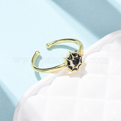 Messing Micro Pave Zirkonia Manschette offene Ringe&nbsp;RJEW-Z126-01G-1