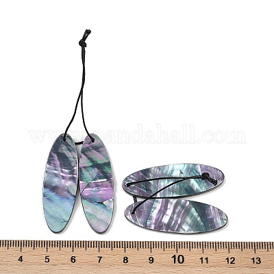 2 шт. подвески-ракушки из натуральной черной губной помады FIND-Z079-01A-1