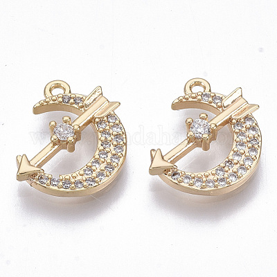 Латунные микро кубические циркониевые прелести KK-N231-21-NF-1