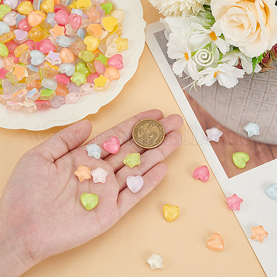 200шт 2 вида пластиковых кабошонов KY-AR0001-37-1