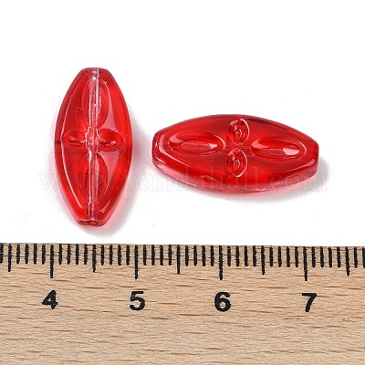 Прозрачные стеклянные бусины DGLA-E004-14B-1