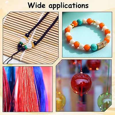 140 м круглый полиэстеровый шнур с китайским узлом WCOR-WH20010-01B-1