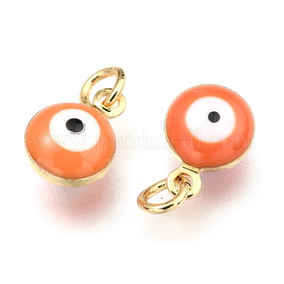 Латунь эмаль подвески KK-B024-02G-H-1