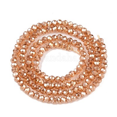Chapelets de perles en verre électroplaqué&nbsp;EGLA-T021-03I-1