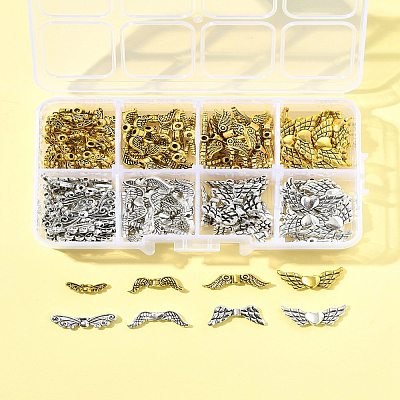 Сплавочные овальные бусины тибетского стиля  TIBEB-FS0001-16-1