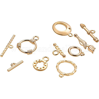 Латуни Переключить застежками KK-BC0004-32G-1