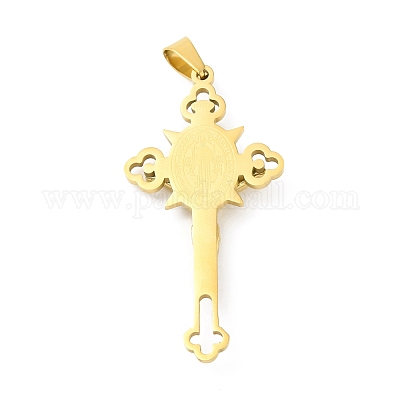 Большие подвески из нержавеющей стали 304 с вакуумным покрытием PVD STAS-D052-03G-1