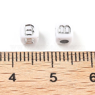 Непрозрачные акриловые бусины OACR-D282-06B-1