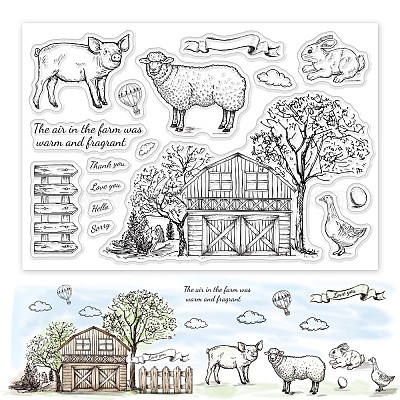 Animal Friends Silicone Clear Stamp and Die Sets for Card Making, DIY  Embossing Photo Album Decorative Craft