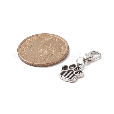 Подвесные украшения из медвежьей лапы HJEW-JM00890-1