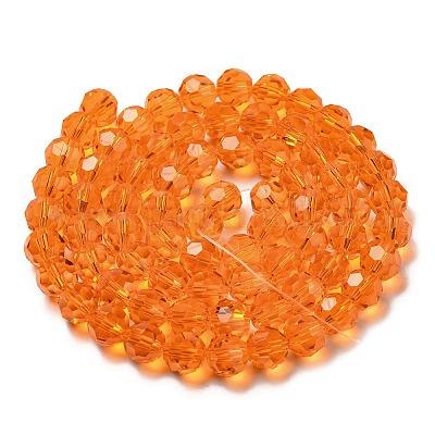 Прозрачные стеклянные бусины EGLA-A035-T8mm-D05-1