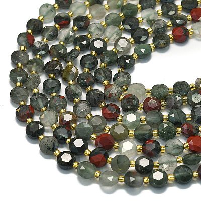 Природные африканские гелиотроп бисер пряди G-C116-A33-02-1