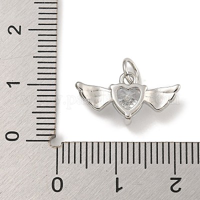 Покрытие стойки латунь микропаве прозрачные подвески из кубического циркония KK-U030-13P-1