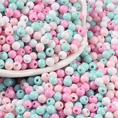 Непрозрачные акриловые бусины OACR-H118-07B-07-1