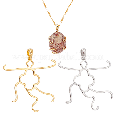 2 цвет 925 подвески из стерлингового серебра нерегулярные оправы кабошонов STER-PH0002-02B-1