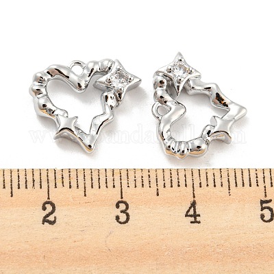 Латунные микро проложить кубического циркония подвески X-KK-E090-06P-1