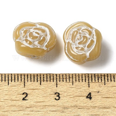 Непрозрачные бусины лэмпворк LAMP-P065-02B-03-1