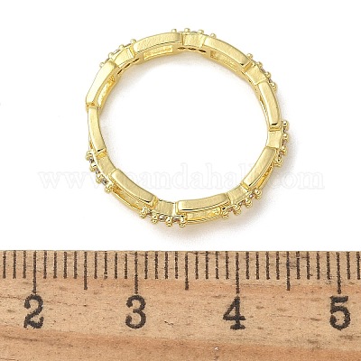 Прямоугольные прозрачные кольца из кубического циркония RJEW-G337-13G-1