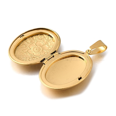 Подвески-медальоны из нержавеющей стали 316 STAS-O132-02G-1