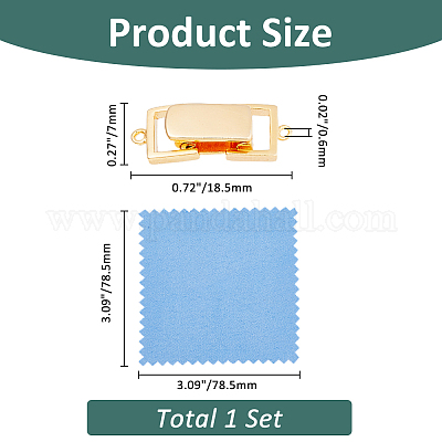 Застежка ремешка для часов s925 из стерлингового серебра STER-FH0001-08A-G-1
