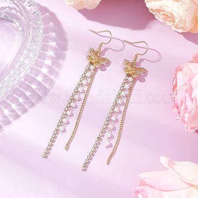 Серьги-подвески из нержавеющей стали 304 EJEW-JE06320-1