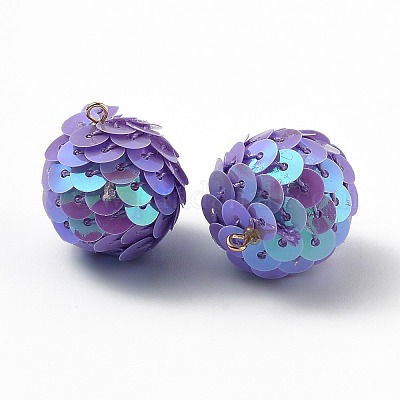 Блестящие блестящие пластиковые подвесные украшения FIND-H211-A-01-1