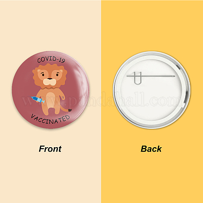 Брошь из белой жести JEWB-WH0013-004-1