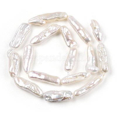 Барокко натуральный жемчуг кеши нити бусы PEAR-S020-E02-1